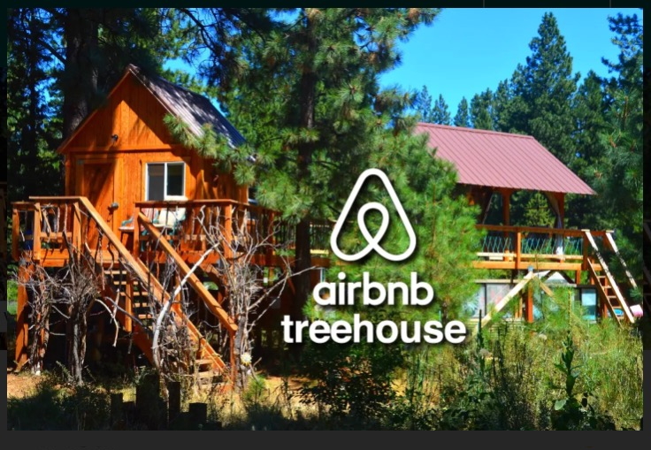 AirBnB rentable treehouse in Bend Oregon